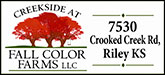 Fall Color Farms Sponsorship Banner